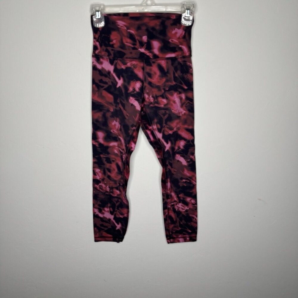 Lululemon‎ Leggings Womens 4 Align Intensity Pink Blossom Hi Rise Crop 25" Nulu